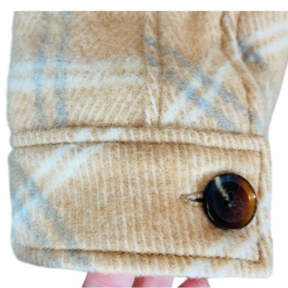 Samsoe Samsoe NEW XS Leonie Plaid Barn Coat Jacket Wool Blend $325 Nordstrom - Picture 11 of 15